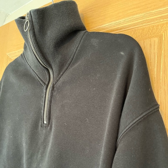 Athleta Top Cozy Karma Quarter Zip Sweatshirt Pullover - Picture 5 of 10